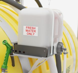 safety rinse tank for sprayer