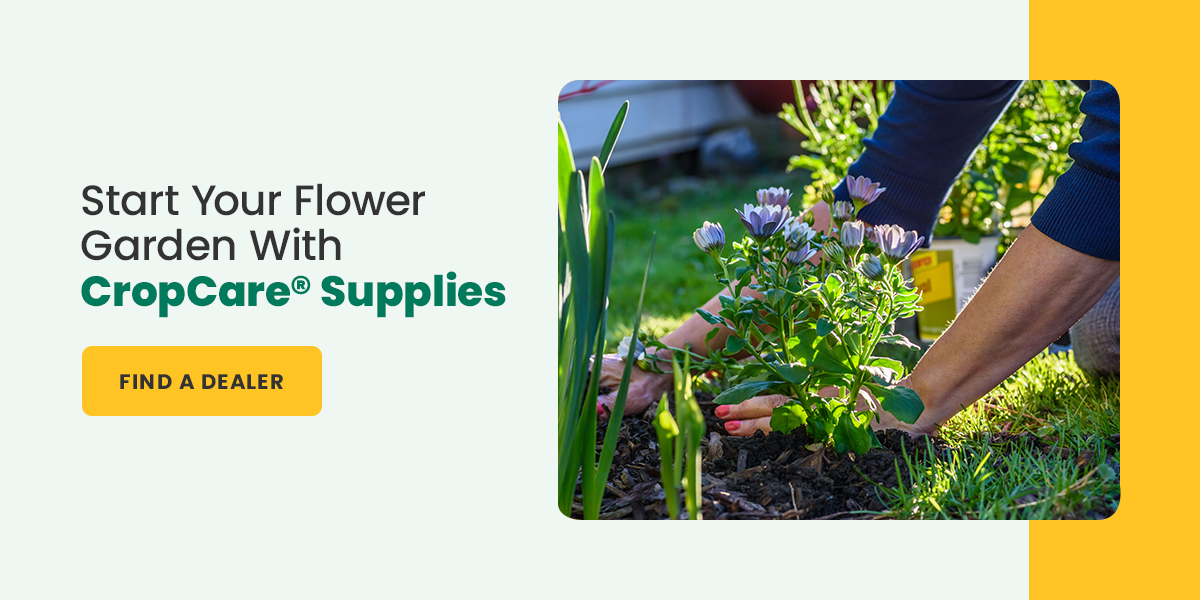 start your flower garden with CropCare supplies